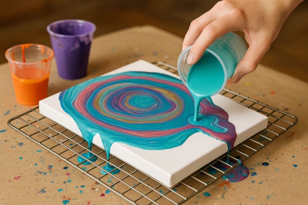 3 Must-Try Acrylic Paint Pour Techniques and How to Avoid the Muddy ...