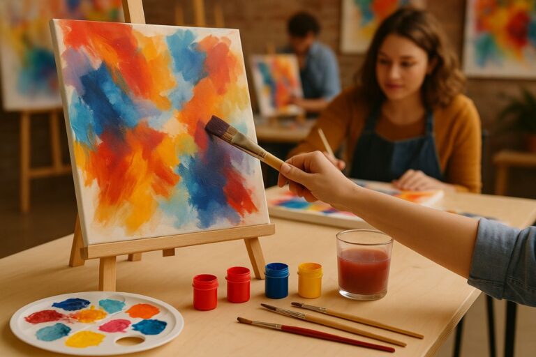 abstract painting class