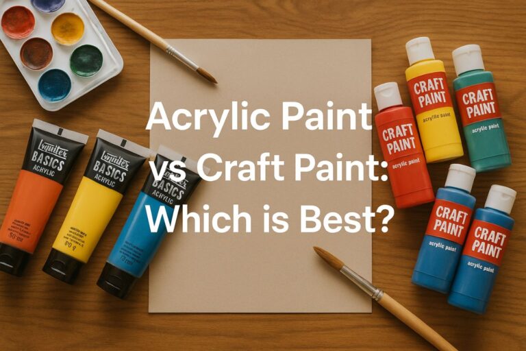 acrylic paint vs craft paint