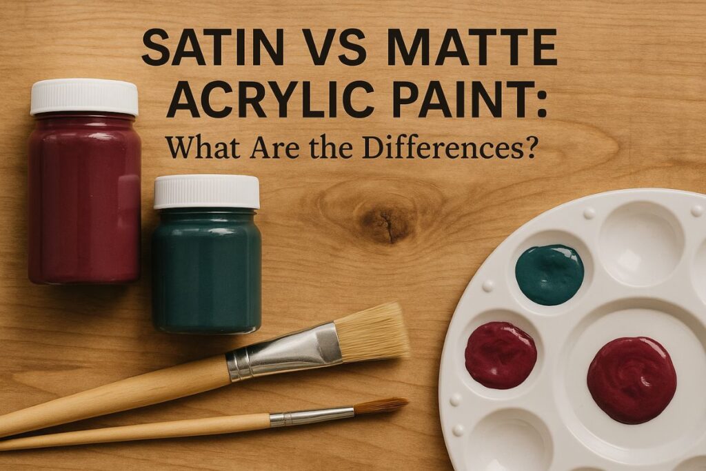 Satin vs Matte Acrylic Paint: What Are the Differences? | I Paint You Sip