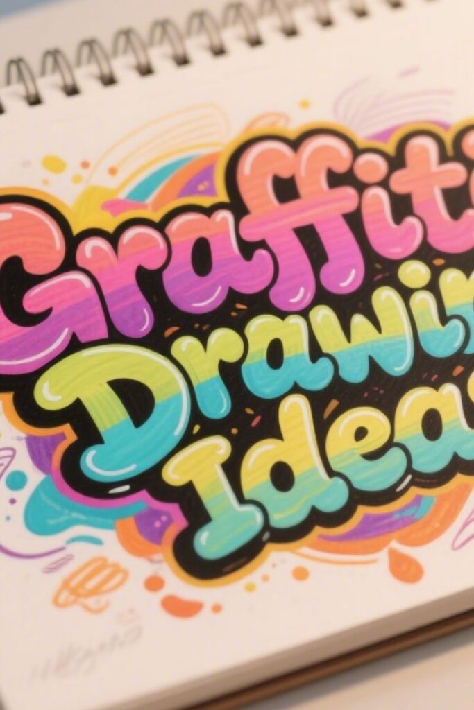 name graffiti drawing ideas