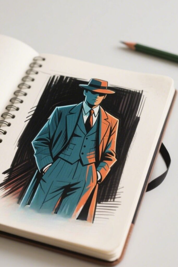 detective outfit ideas drawing