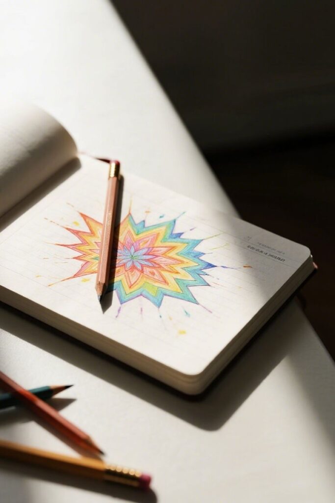 explosion abstract drawing ideas