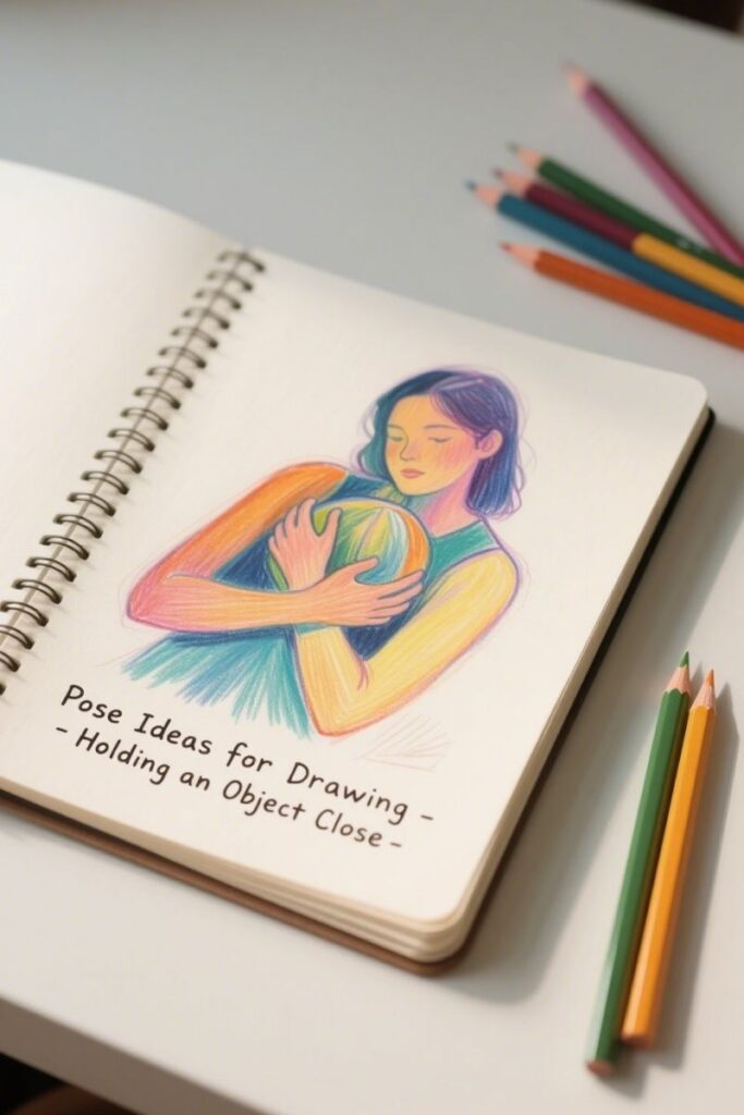 holding pose ideas for drawing