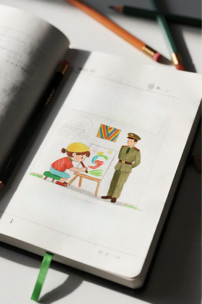 kid veterans day drawing ideas