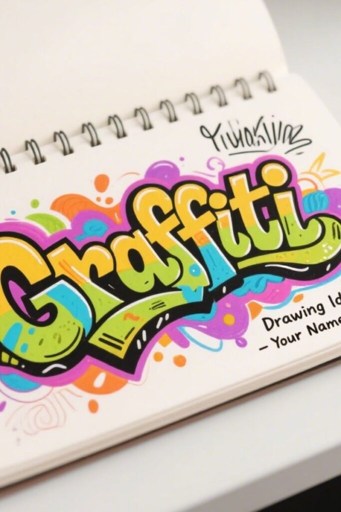 name graffiti drawing ideas