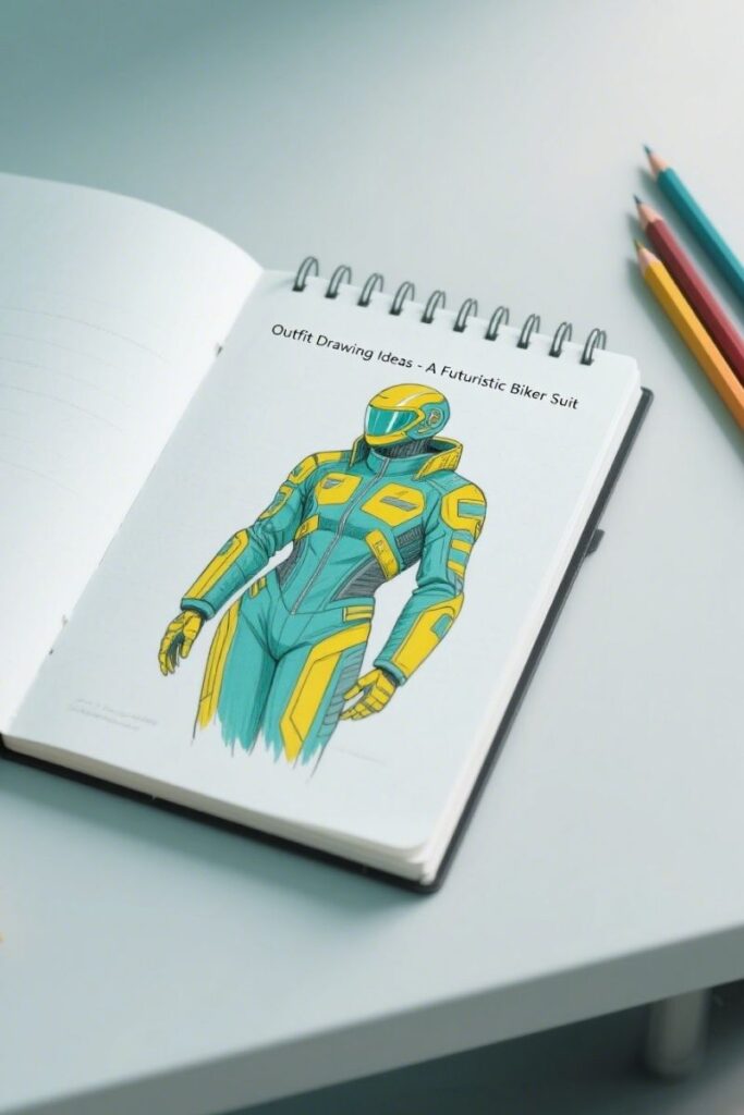 outfit ideas drawing biker