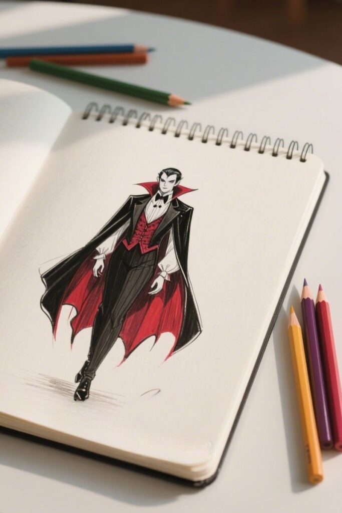 outfit ideas drawing vampire