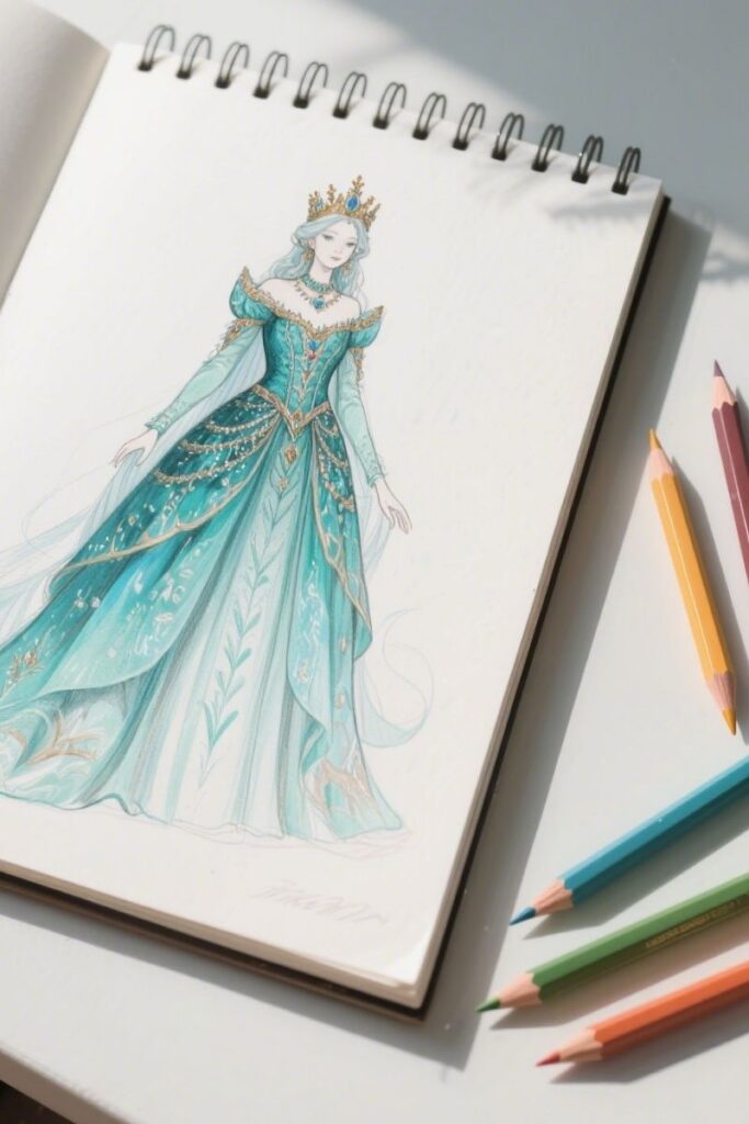 royal outfit ideas drawing