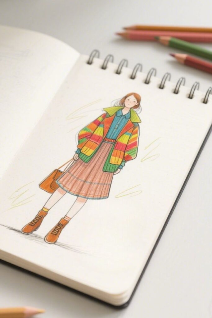 season outfit ideas drawing