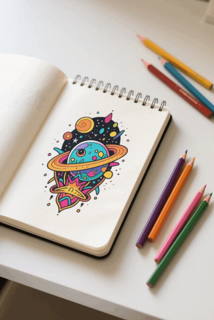 space drawing ideas a tattoo