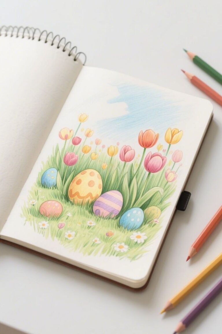 18 Easter Drawing Ideas That Celebrate Spring, Joy, and Whimsy | I ...