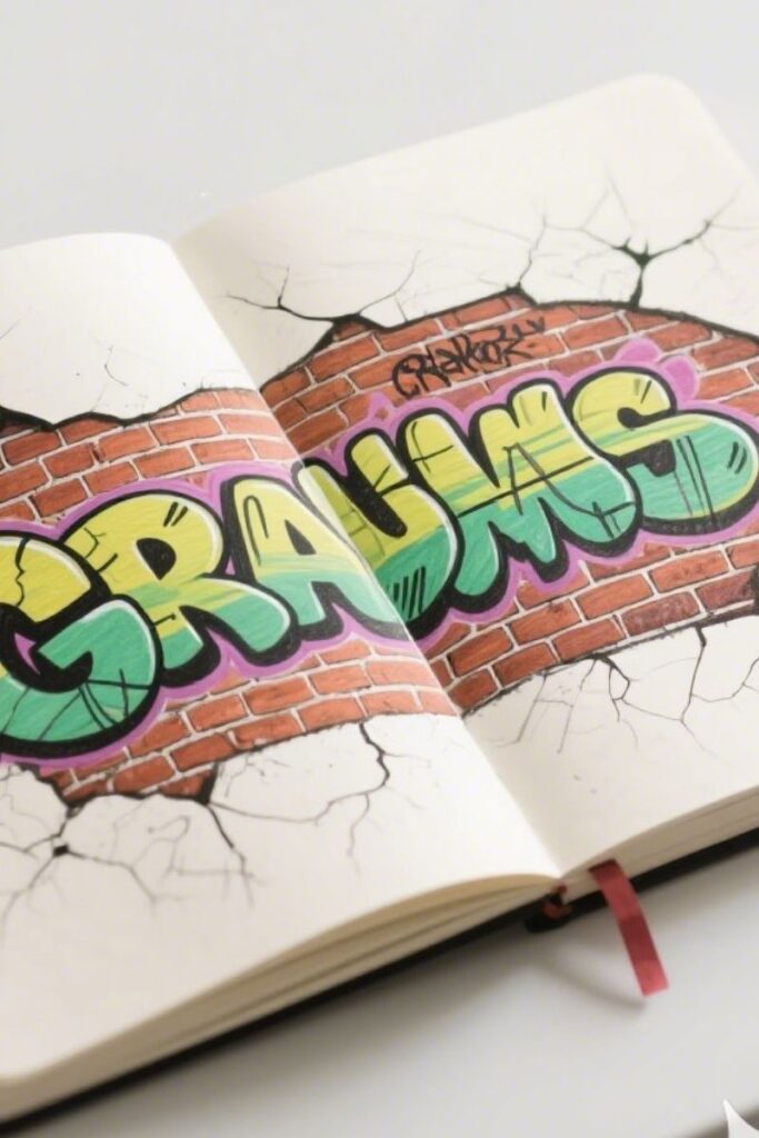 wall graffiti drawing ideas