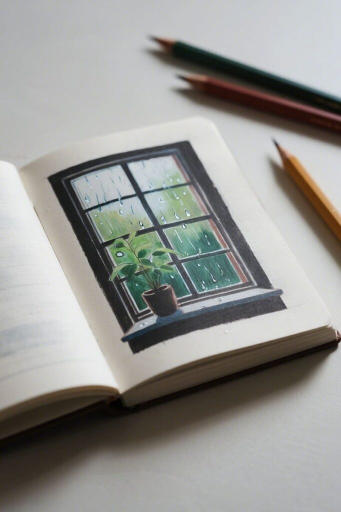 a window realistic drawing ideas