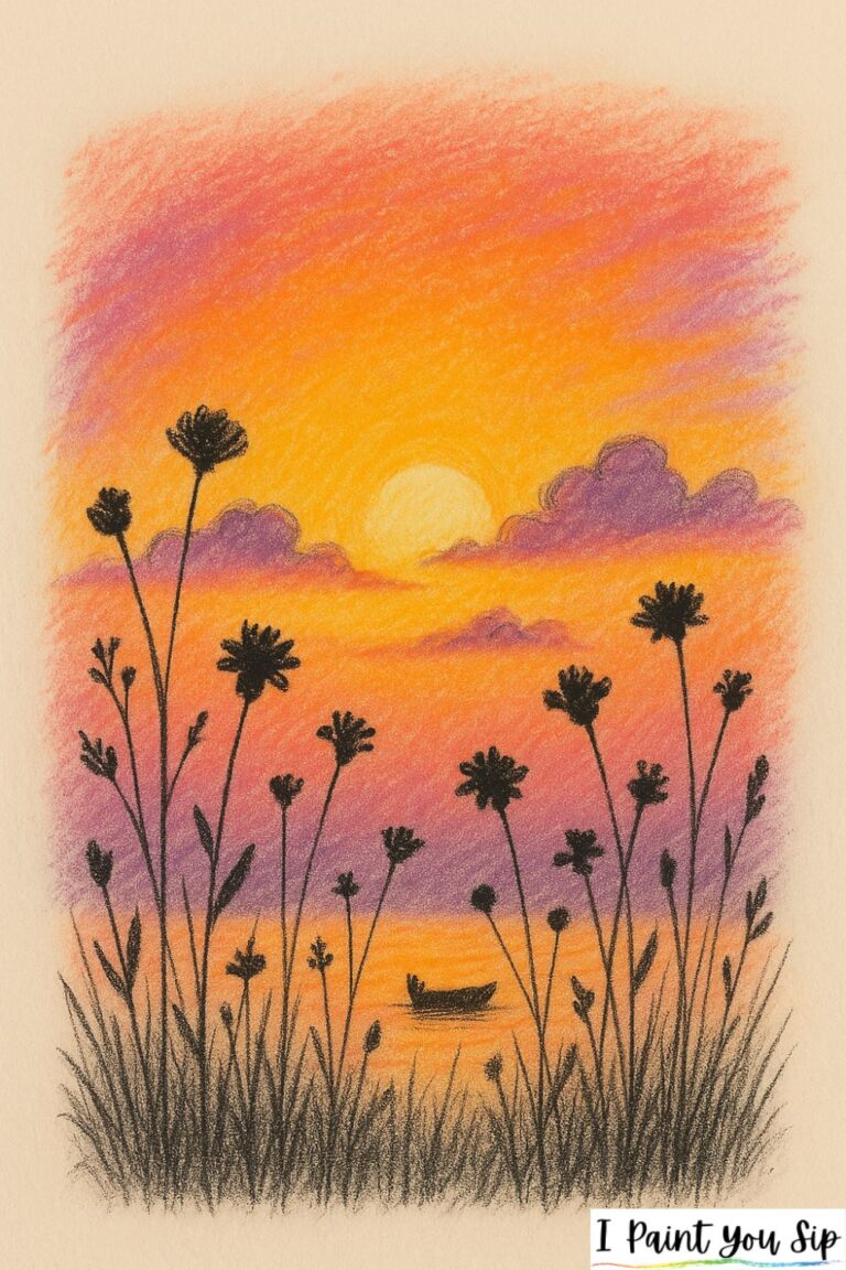 17 Sunset Drawing Ideas to Warm Your Creative Soul | I Paint You Sip