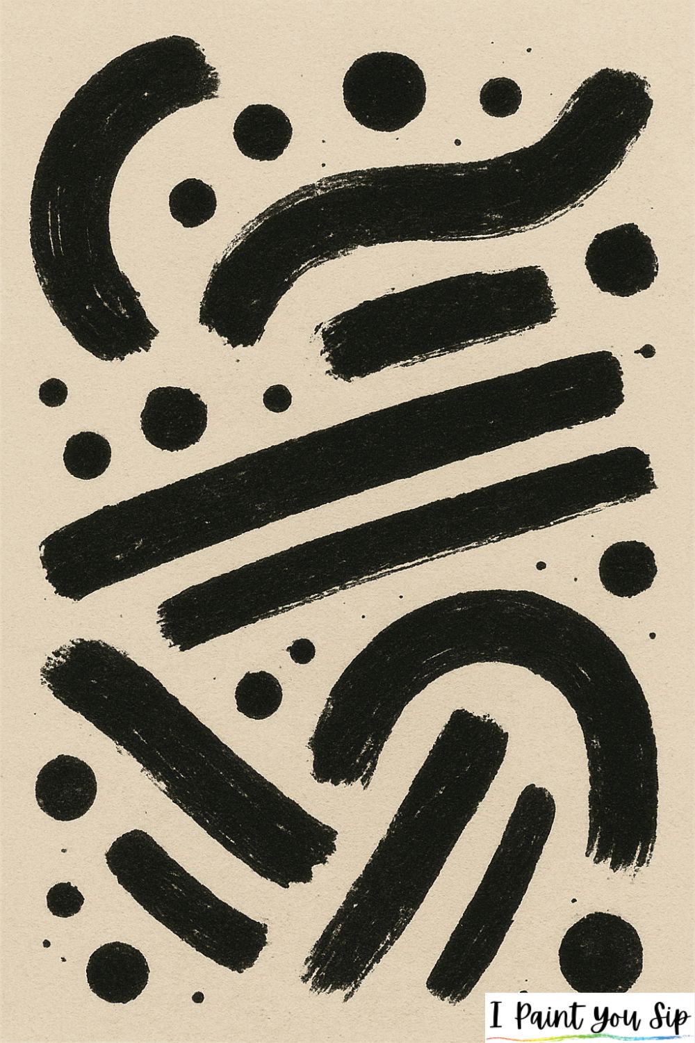 bold monochrome abstract