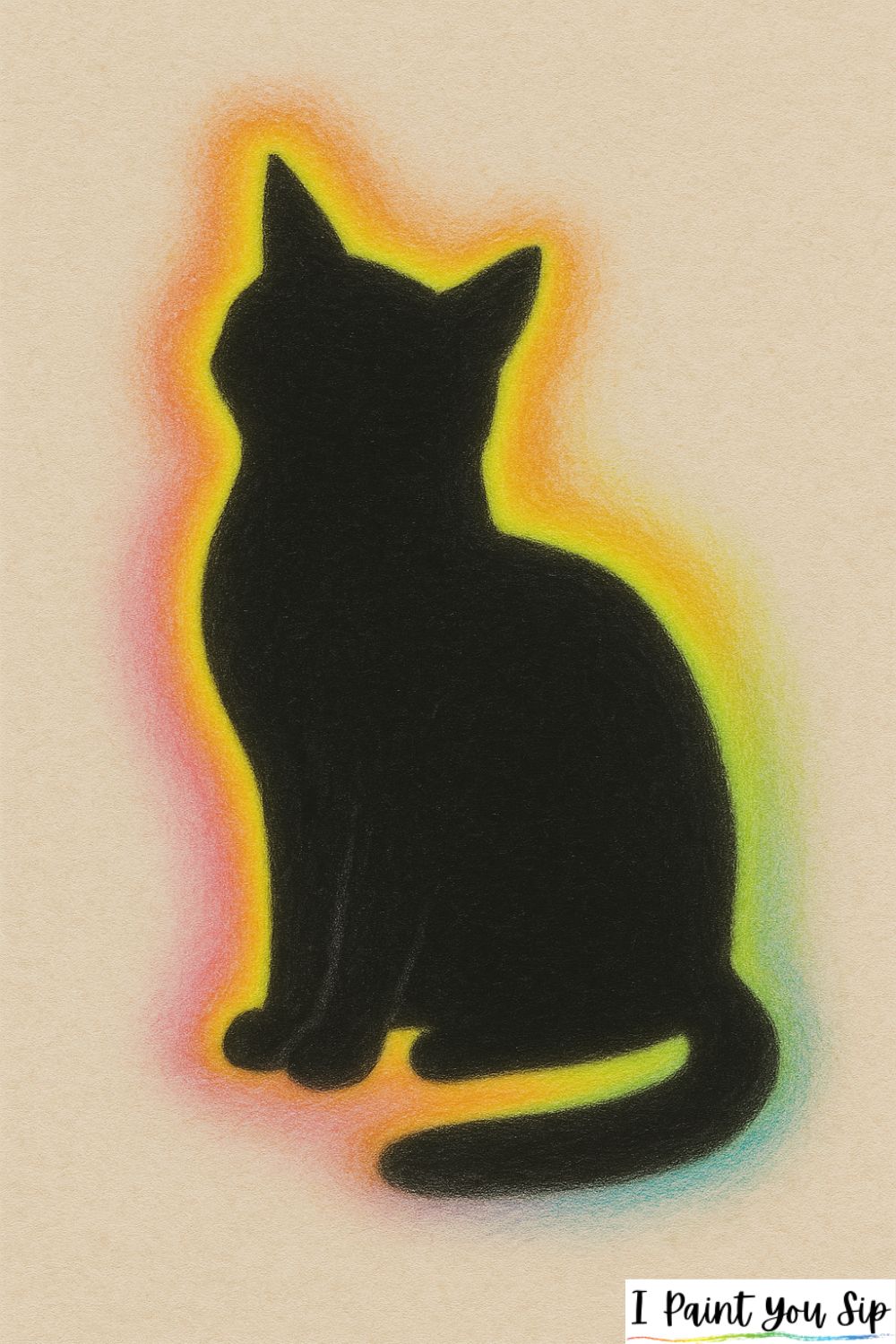 bold neon animal silhouettes