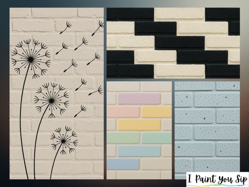 23 Brick Painting Ideas to Transform Any Space | I Paint You Sip
