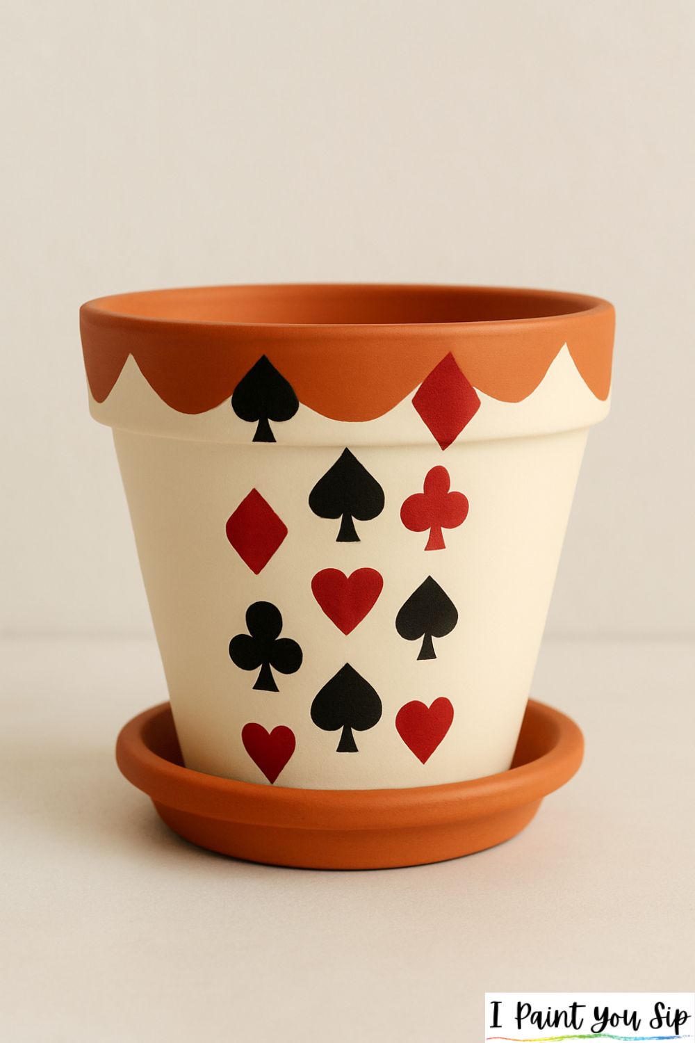 cascading card suits