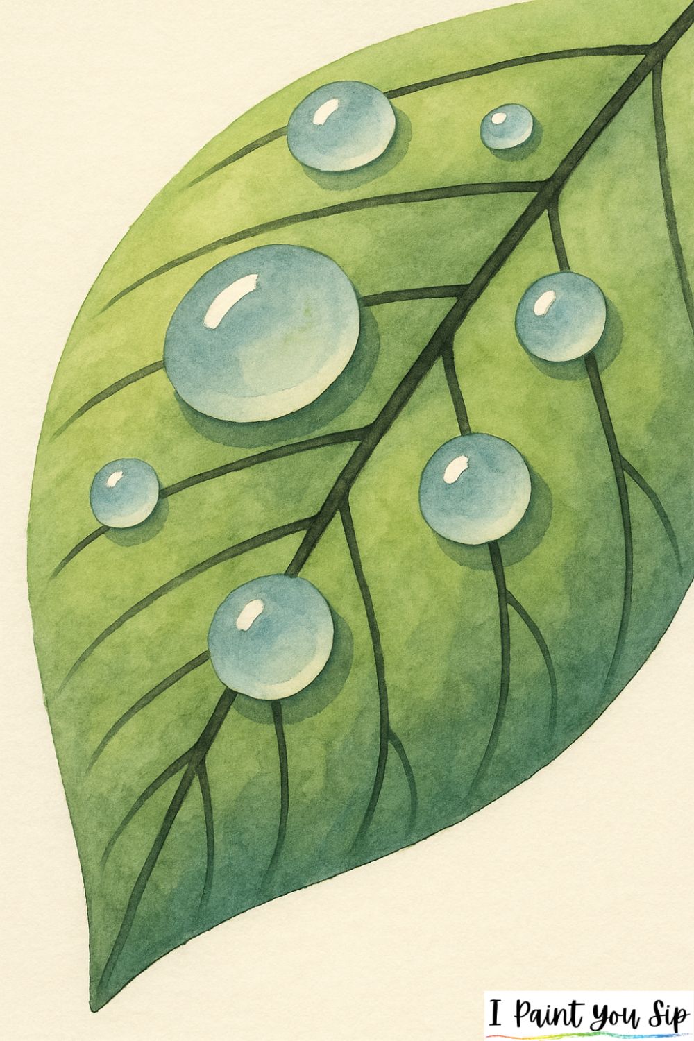 dewdrop leaf close-up