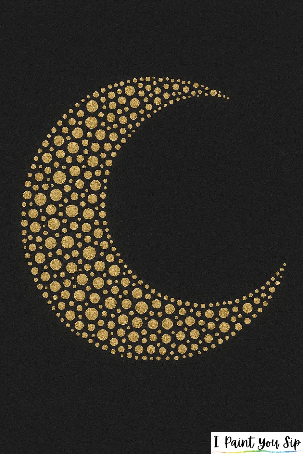 dot mosaic moon