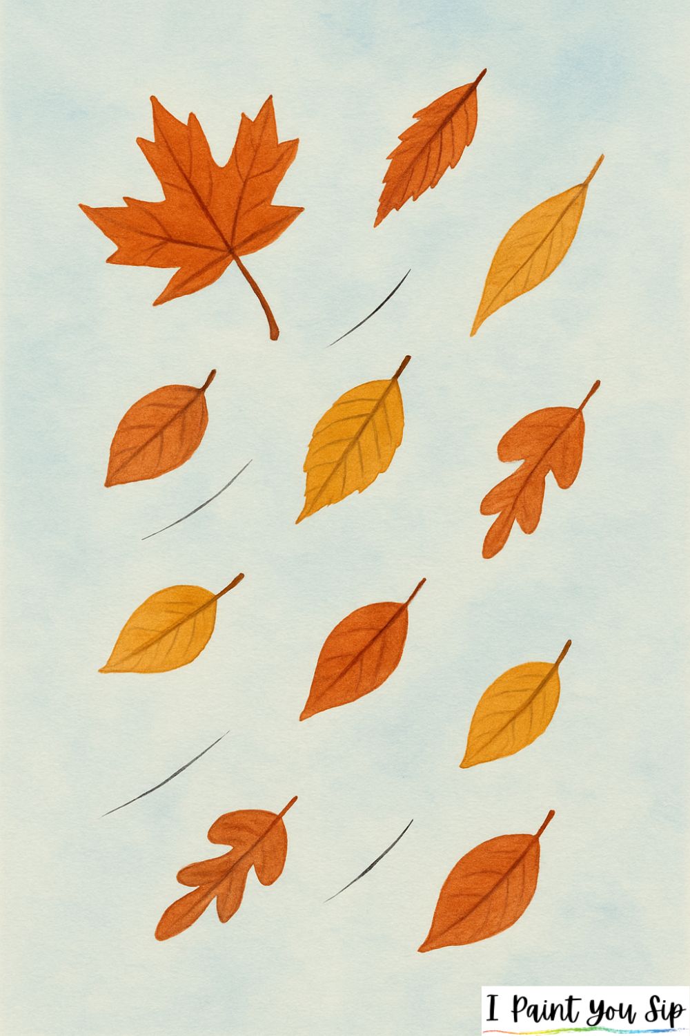 drifting autumn leaf parade