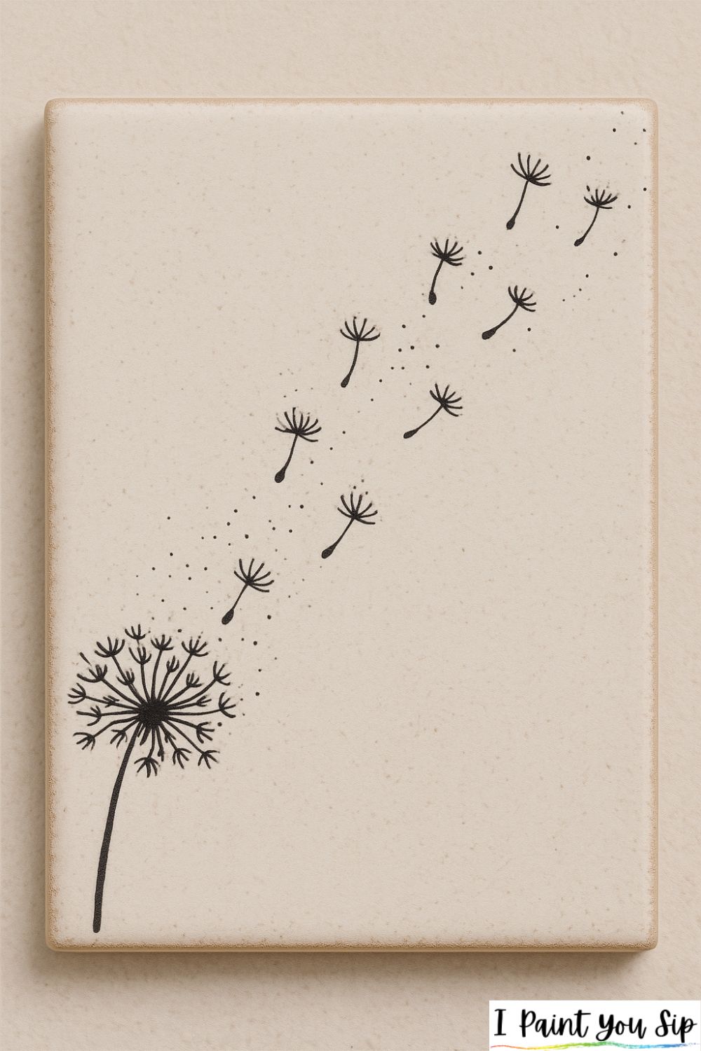 drifting dandelion seeds