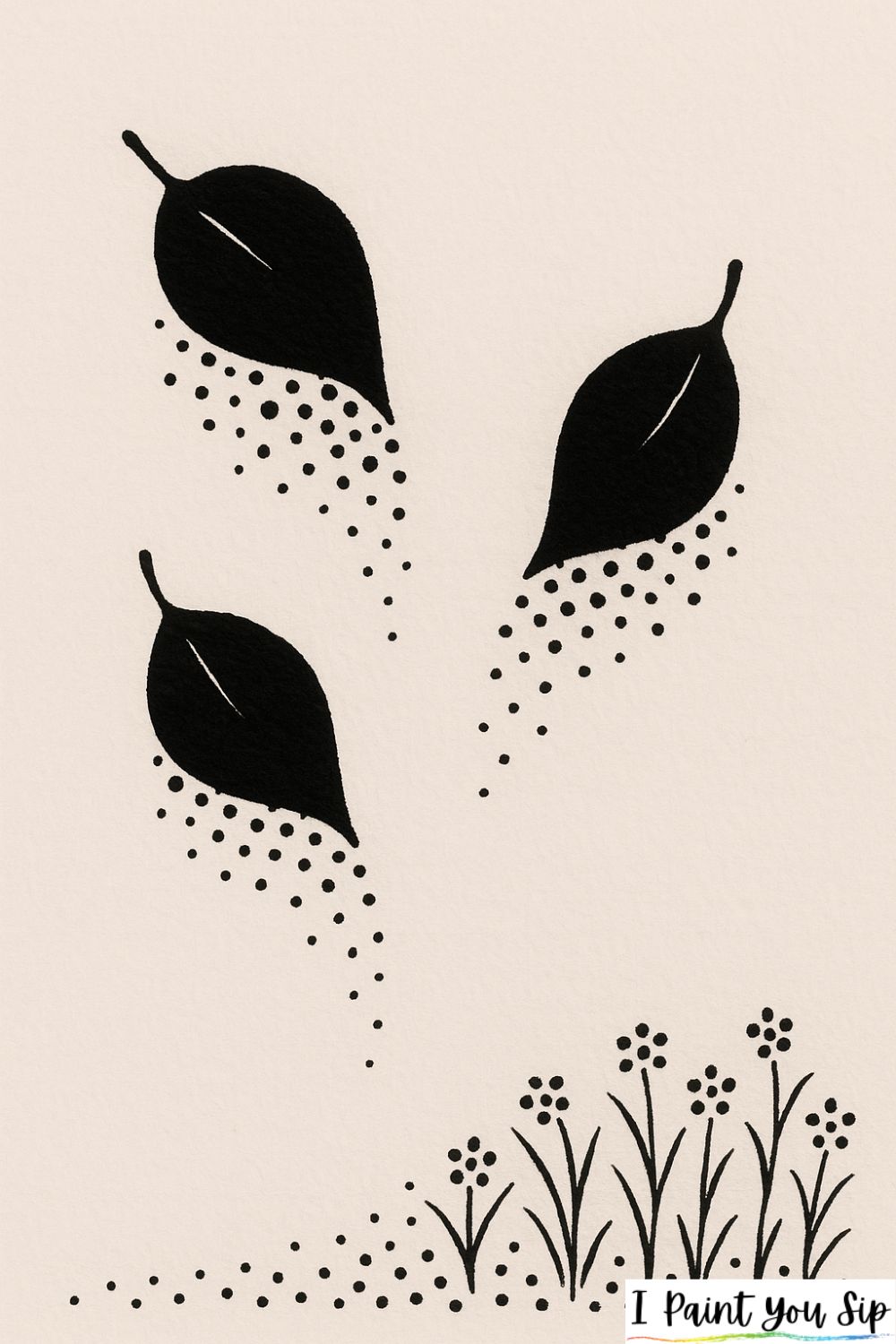 falling dot leaves