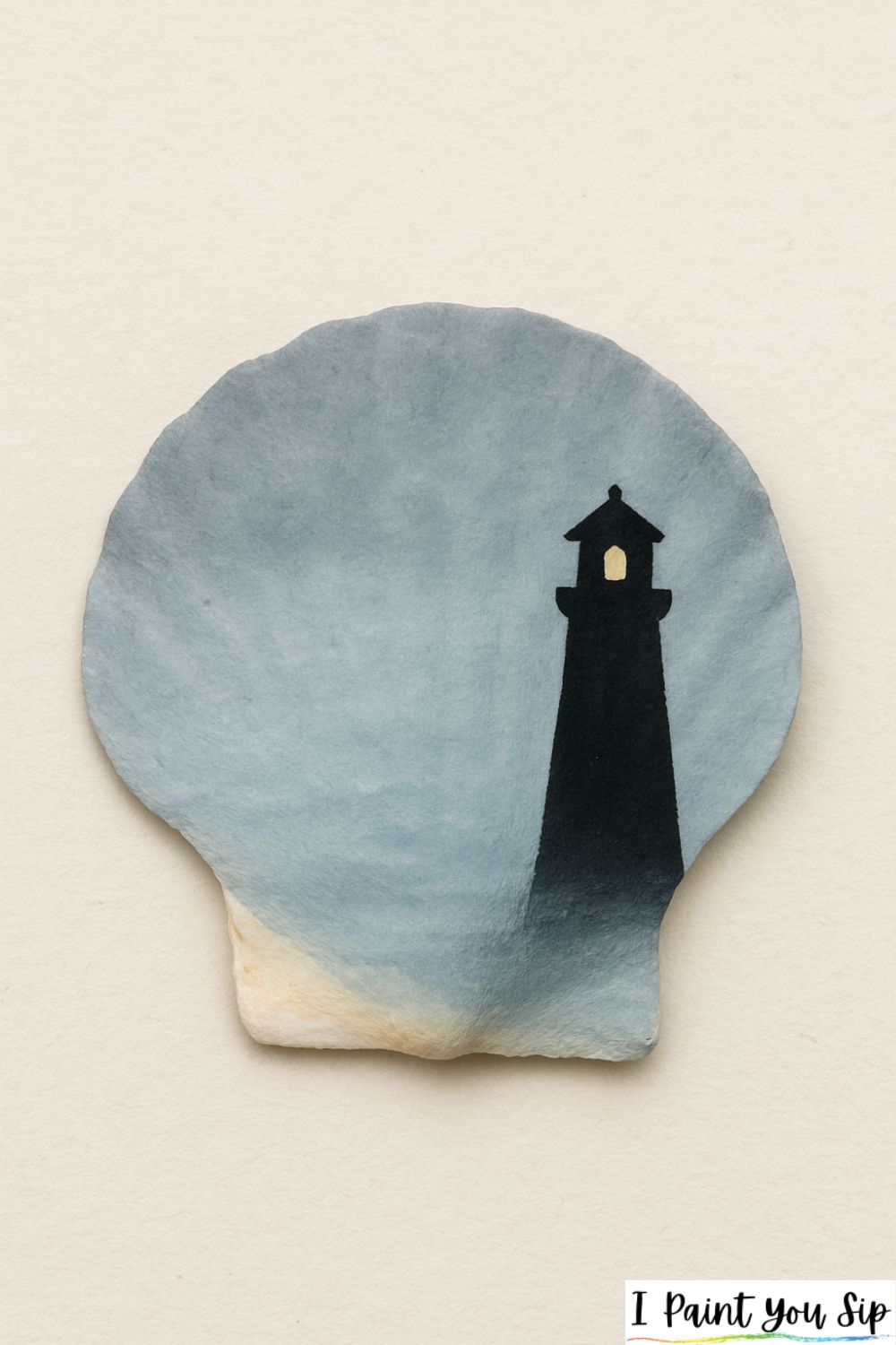 foggy lighthouse silhouette
