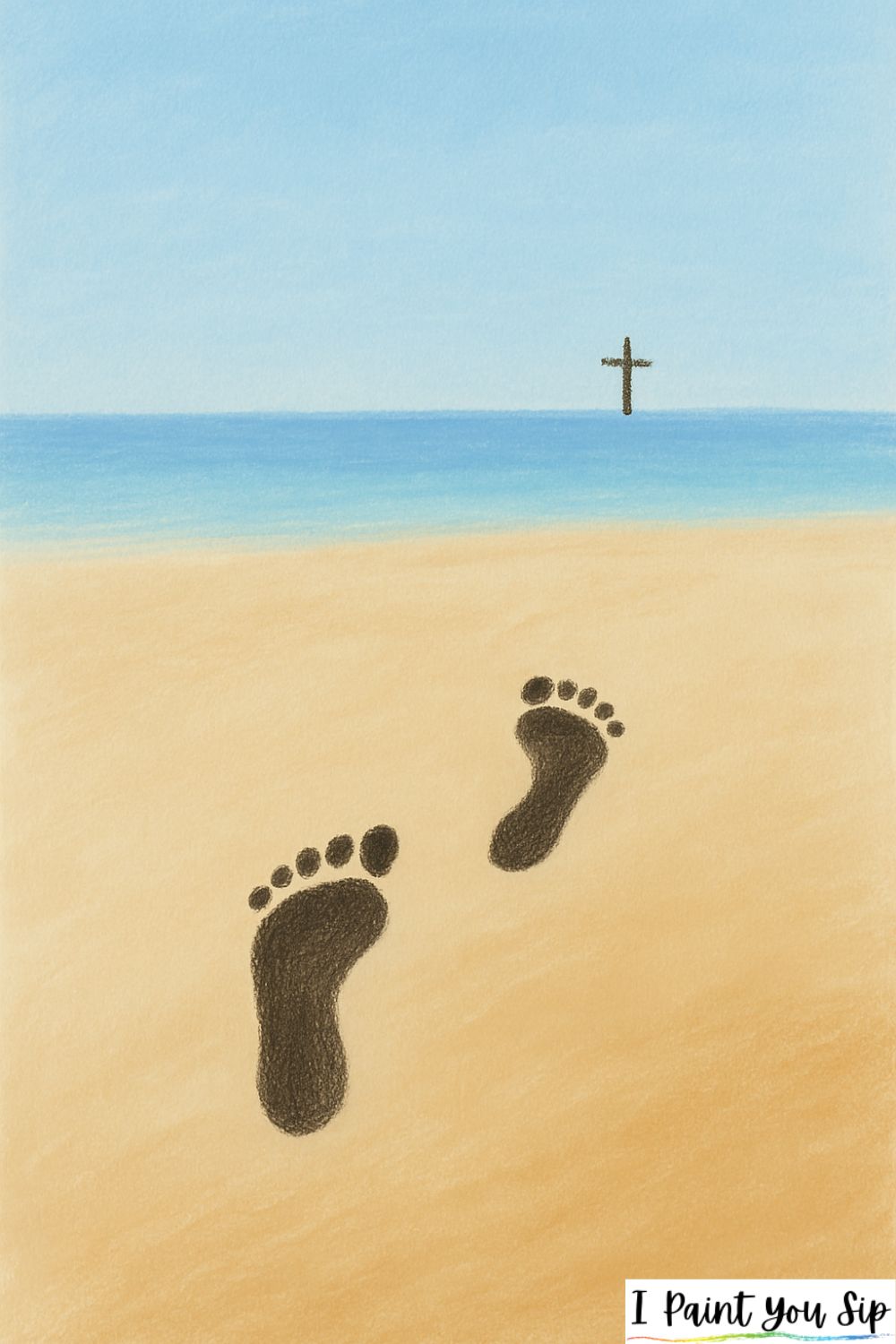 footprints in the sand