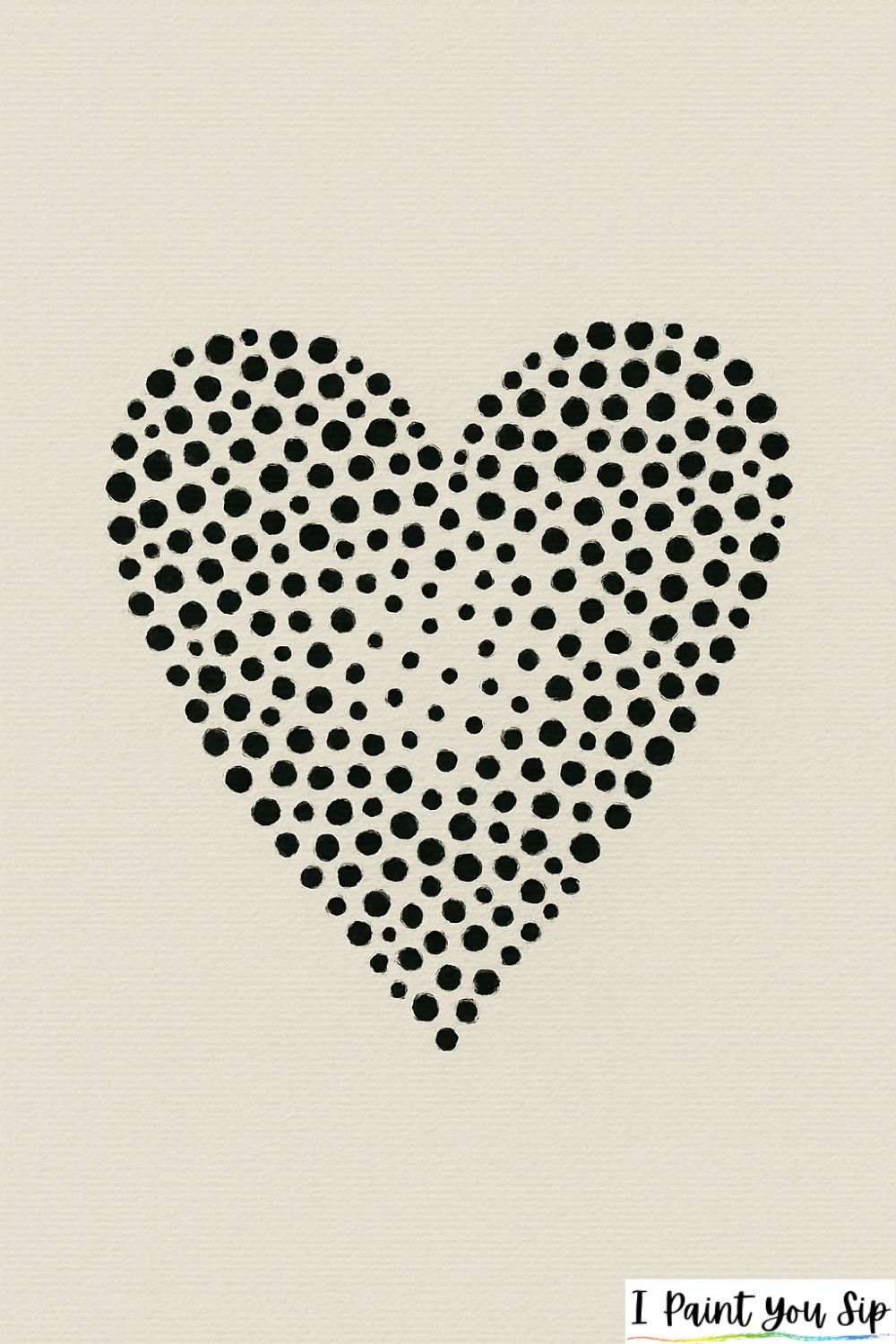 heart made of dots