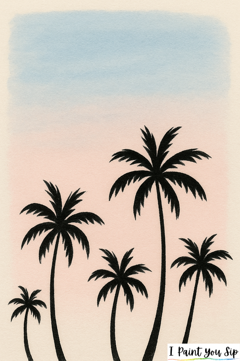 mini palm silhouettes