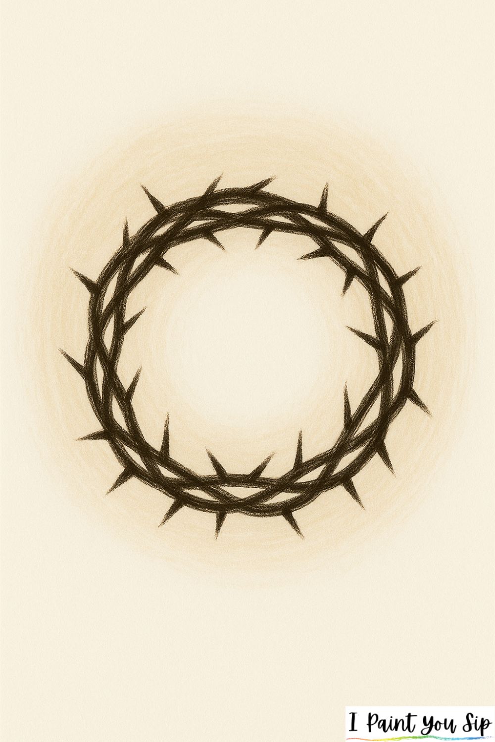 minimalist crown of thorns