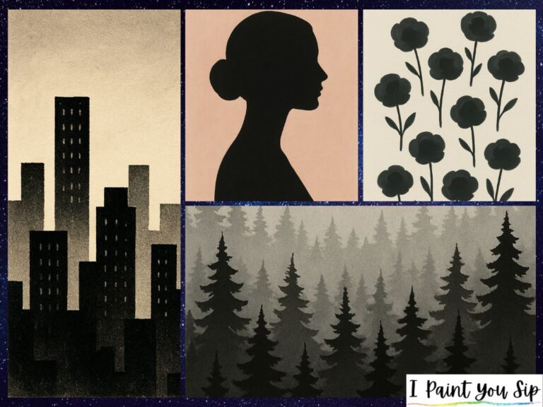 monochromatic painting ideas