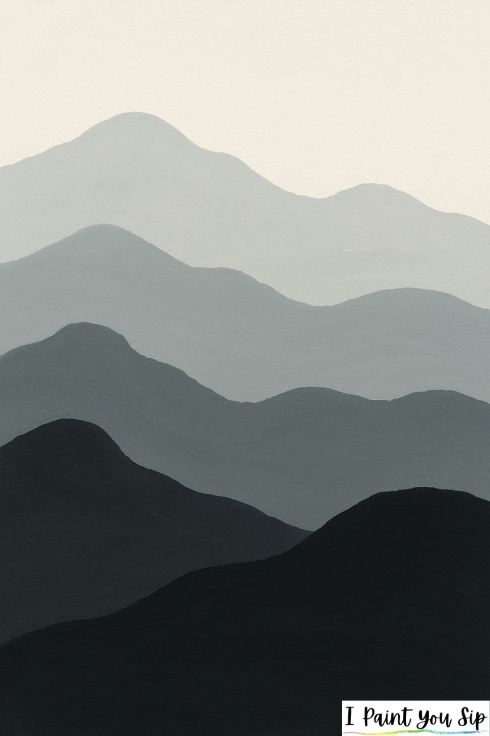moody mountain layers