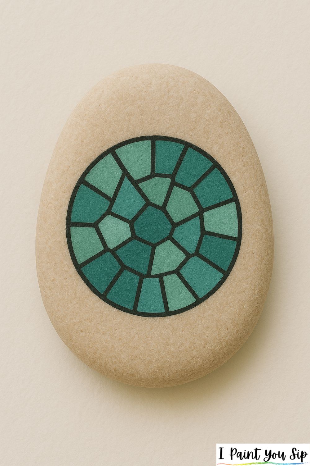 mosaic circle rock