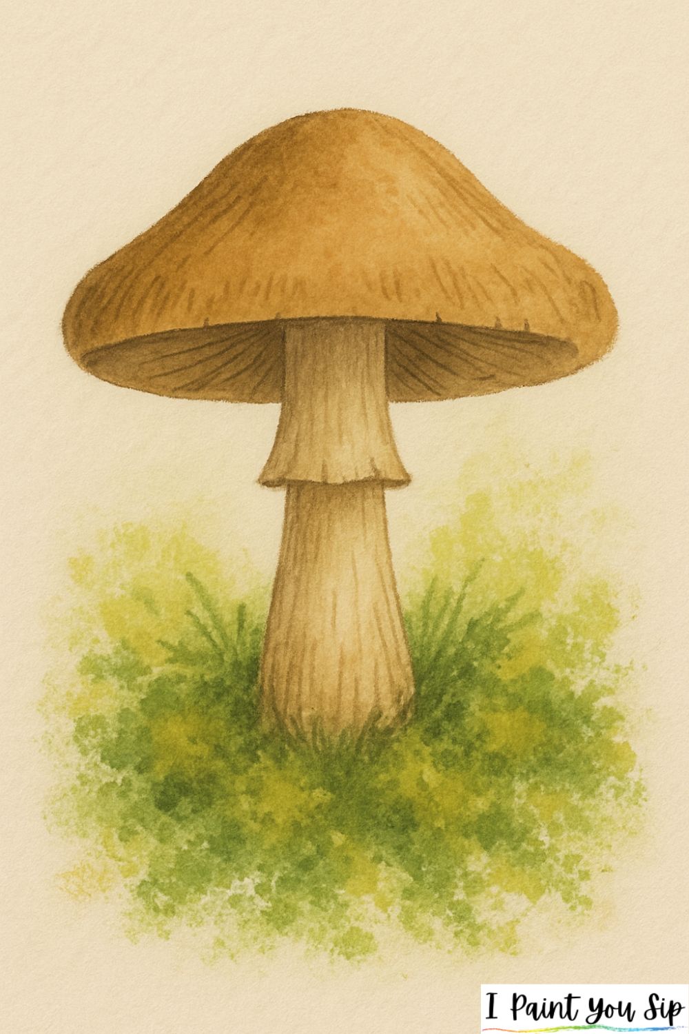 mossy mushroom with texture