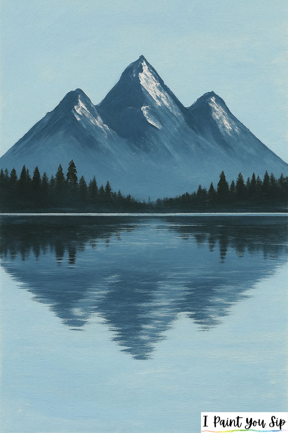 mountain reflection flip