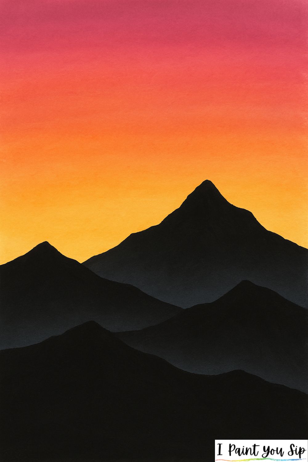 mountain ridge layers