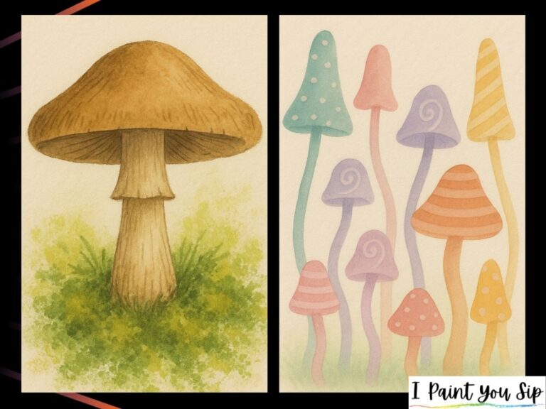 mushroom painting ideas