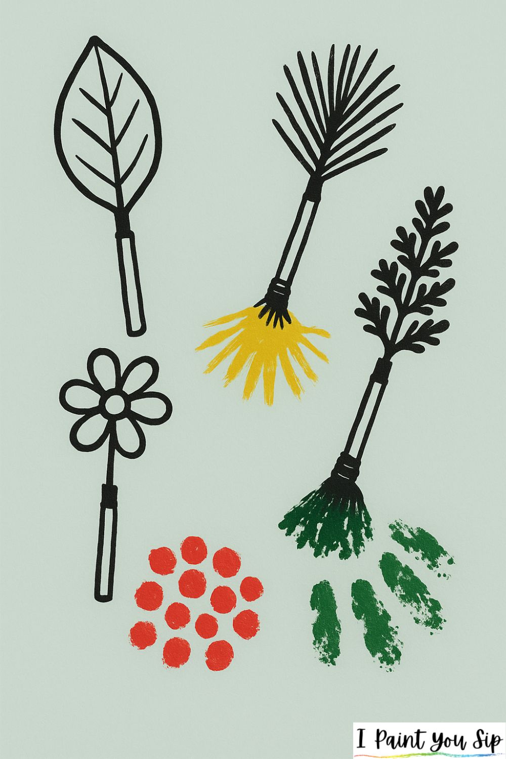 nature brush painting
