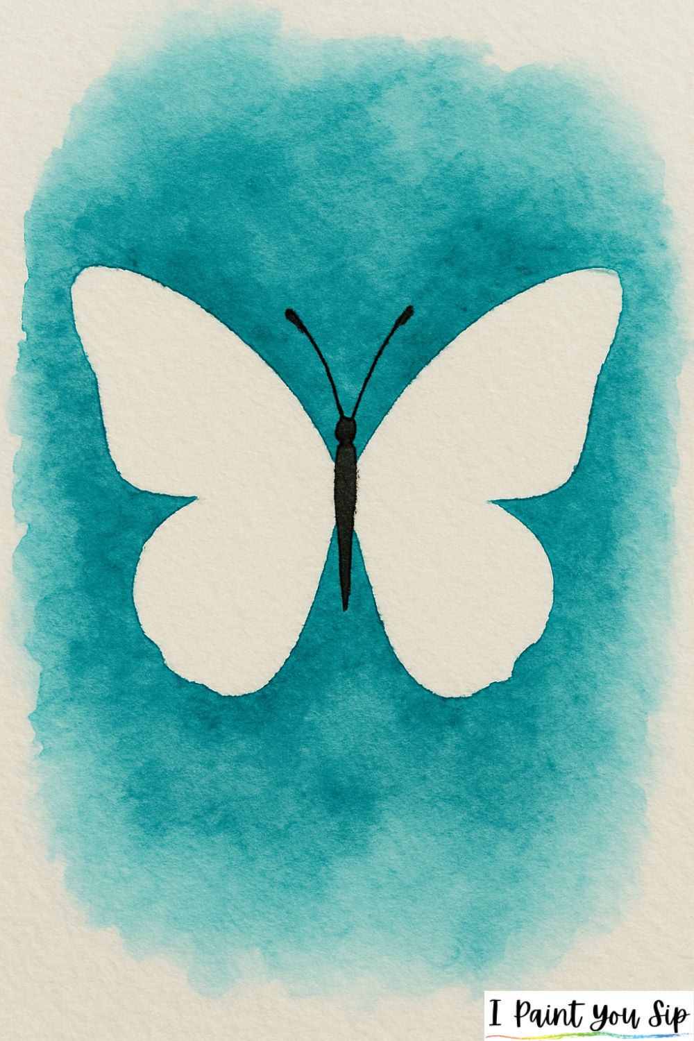 negative-space butterfly