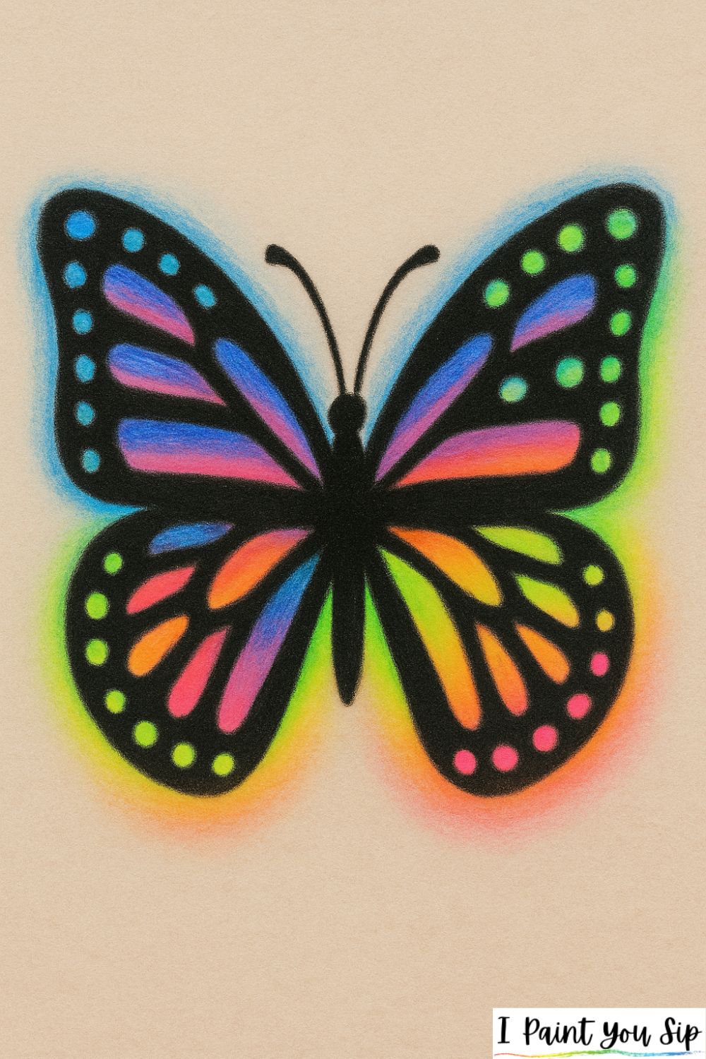neon butterfly wings