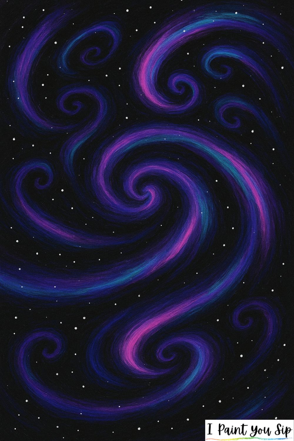 neon galaxy swirls