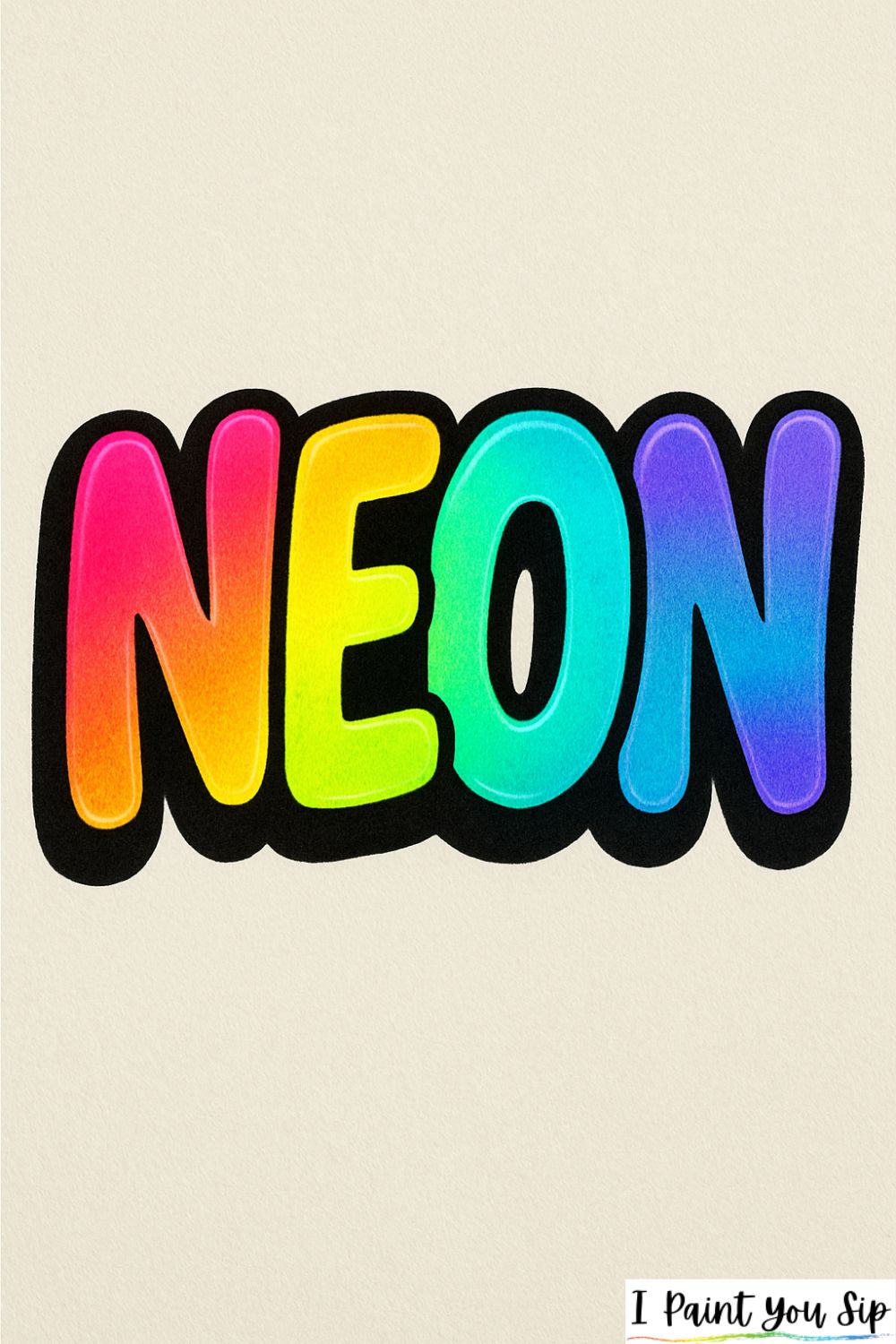 neon graffiti letters