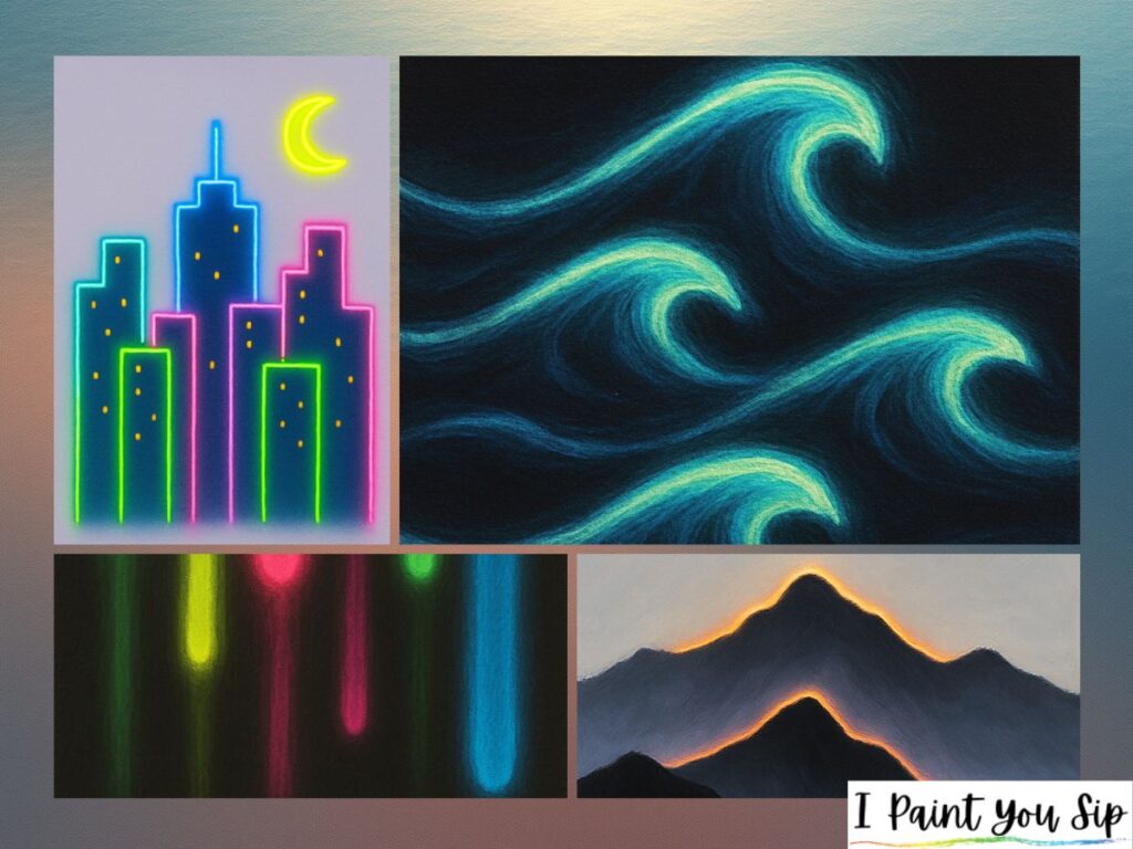 19 Bright & Bold Neon Painting Ideas to Light Up Your Creativity | I ...