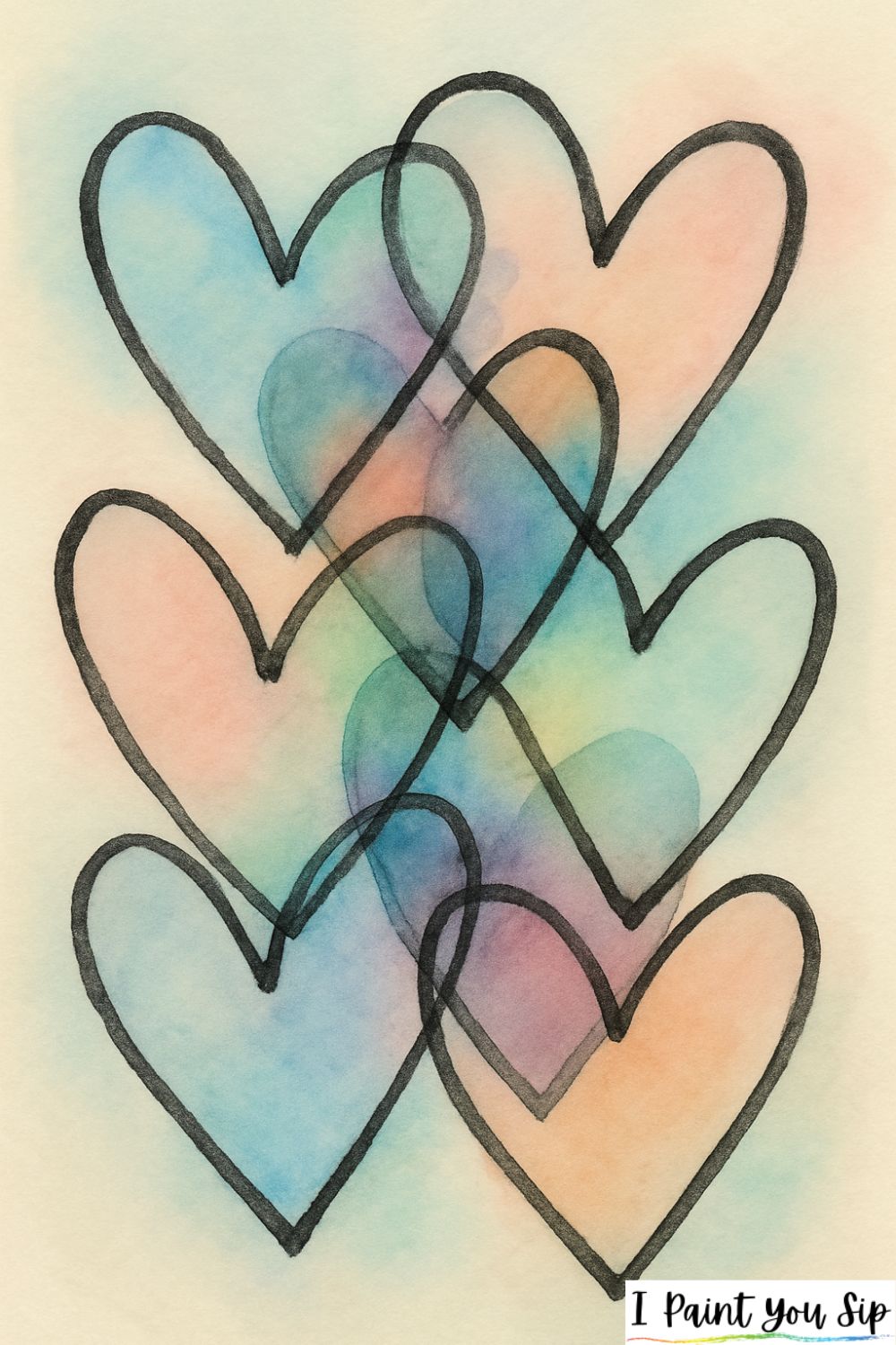 overlapping hearts