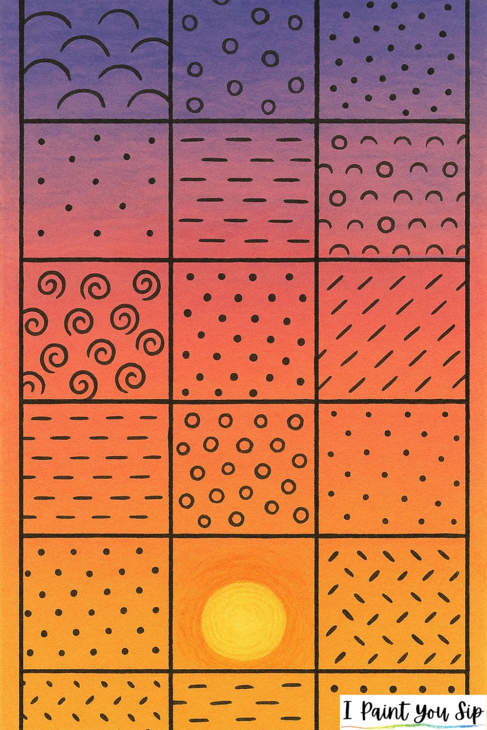 patchwork sunset quilt