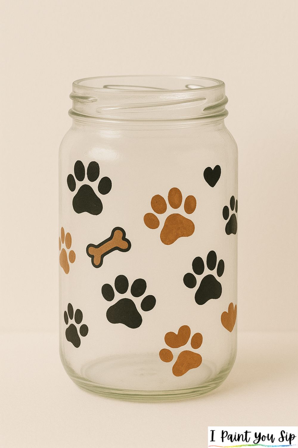patchy puppy print jar