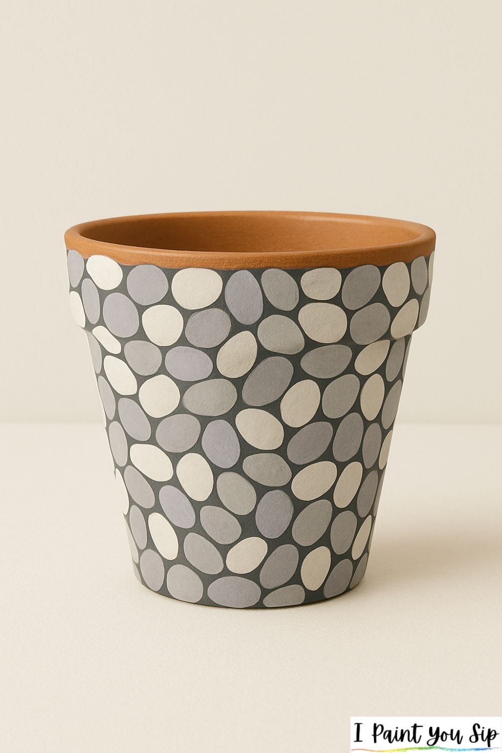 pebble mosaic illusion